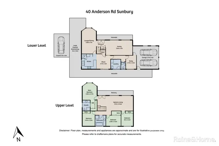 Floorplan of Homely house listing, 40 Anderson Road, Sunbury VIC 3429