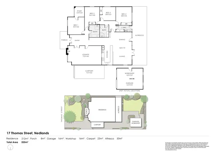 Floorplan of Homely house listing, 17 Thomas Street, Nedlands WA 6009