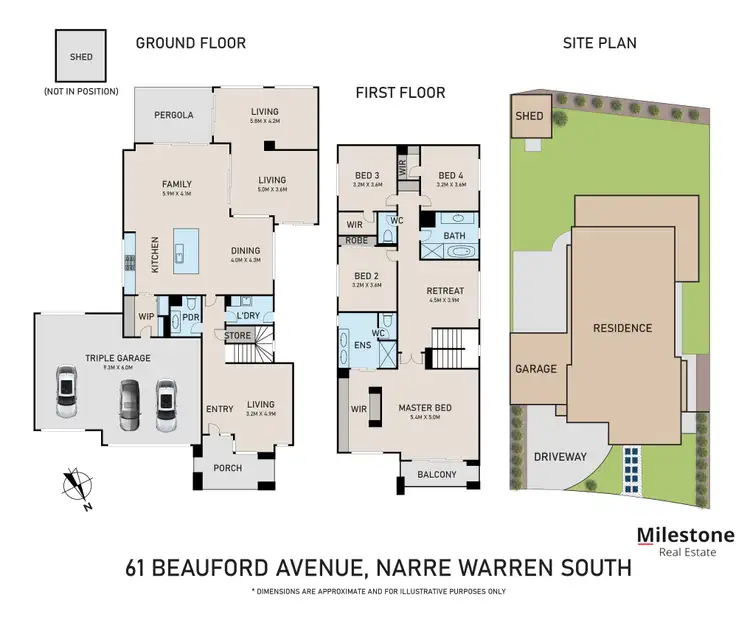 Floorplan of Homely house listing, 61 Beauford Avenue, Narre Warren South VIC 3805