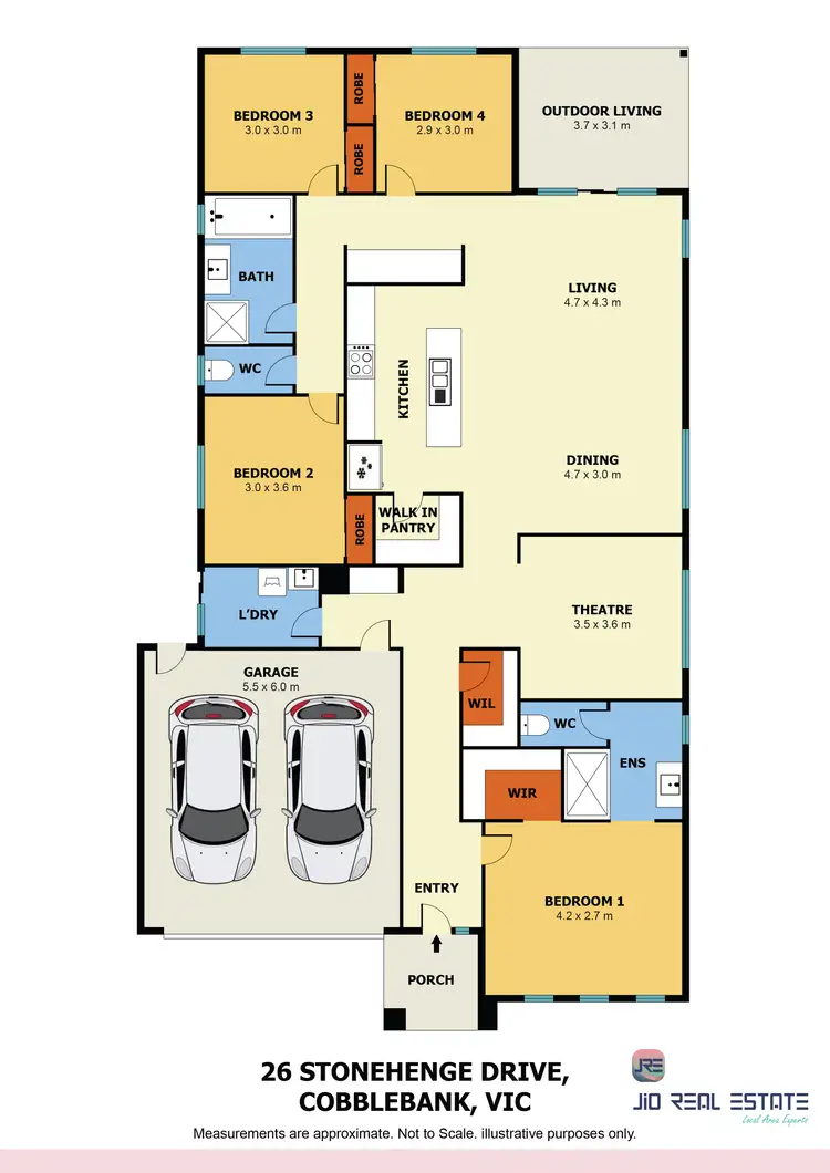 Floorplan of Homely house listing, 26 Stonehenge Drive, Cobblebank VIC 3338