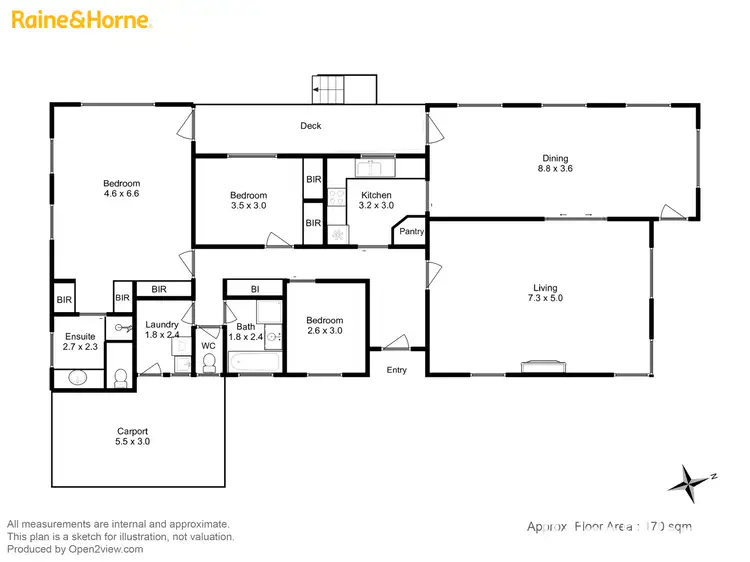 Floorplan of Homely house listing, 3-5 Hurst Street, Lewisham TAS 7173