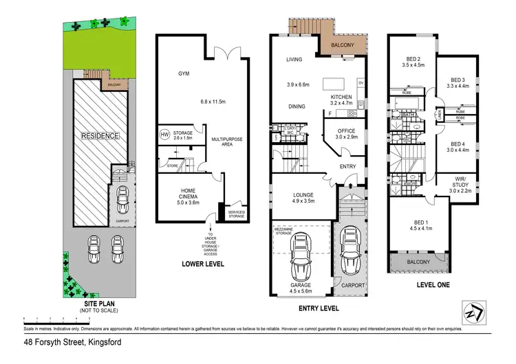 Floorplan of Homely house listing, 48 Forsyth Street, Kingsford NSW 2032