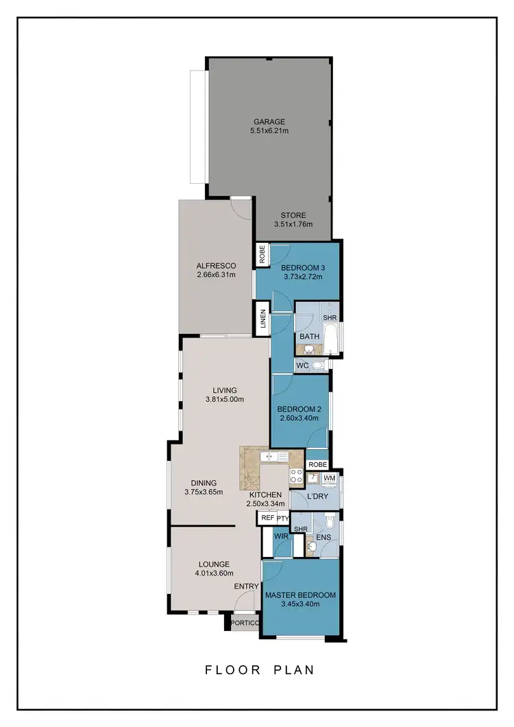Floorplan of Homely house listing, 3 Tigereye Avenue, Byford WA 6122
