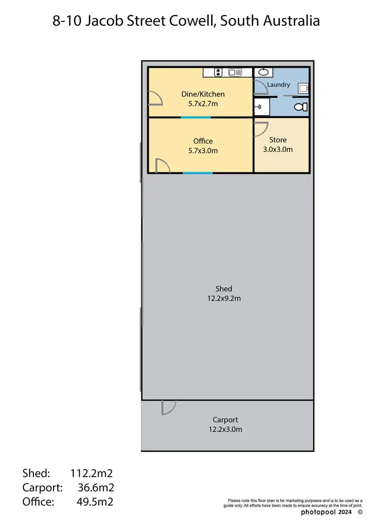 Floorplan of Homely house listing, 8-10 Jacob Street, Cowell SA 5602