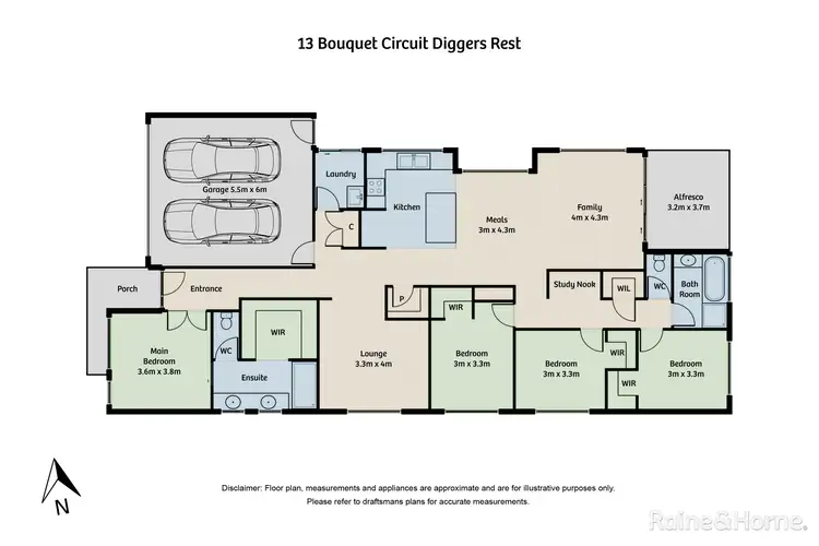Floorplan of Homely house listing, 13 Bouquet Circuit, Diggers Rest VIC 3427