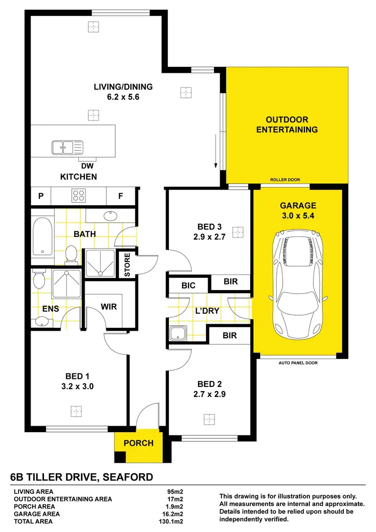 Floorplan of Homely house listing, 6B Tiller Drive, Seaford SA 5169