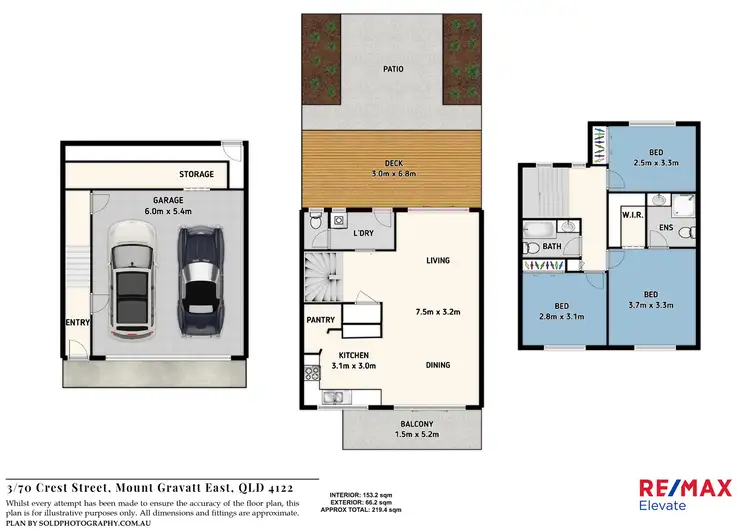 Floorplan of Homely townhouse listing, 3/70 Crest Street, Mount Gravatt East QLD 4122