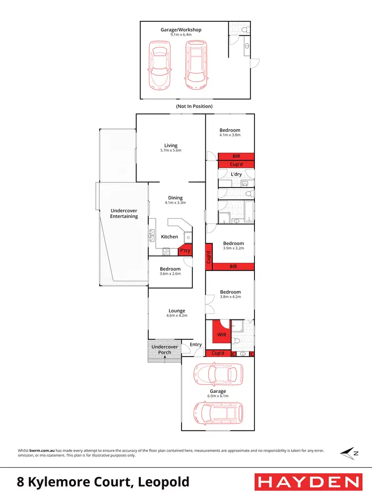 Floorplan of Homely house listing, 8 Kylemore Court, Leopold VIC 3224