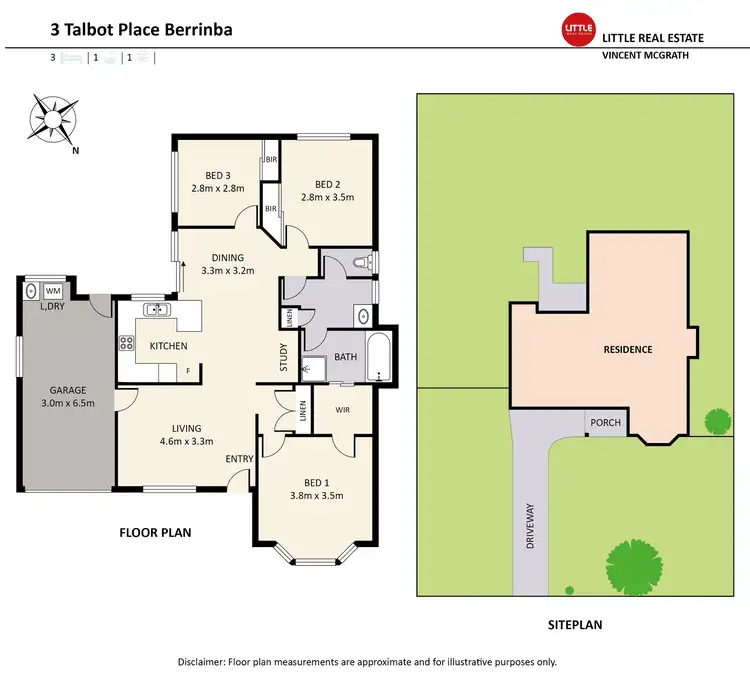 Floorplan of Homely house listing, 3 Talbot Place, Berrinba QLD 4117