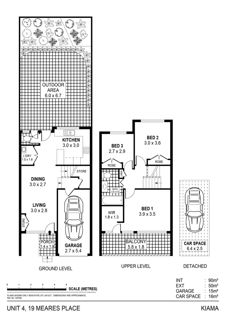 Floorplan of Homely townhouse listing, 4/19 Meares Place, Kiama NSW 2533