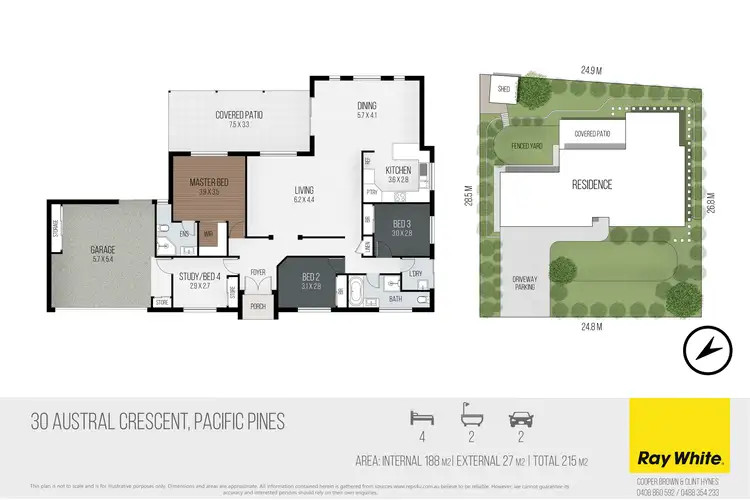 Floorplan of Homely house listing, 30 Austral Crescent, Pacific Pines QLD 4211