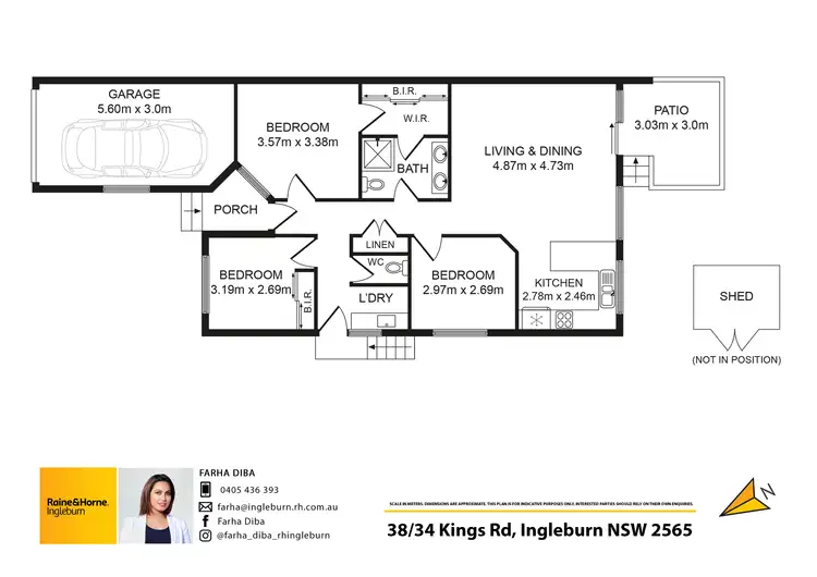 Floorplan of Homely villa listing, 38/34 Kings Road, Ingleburn NSW 2565