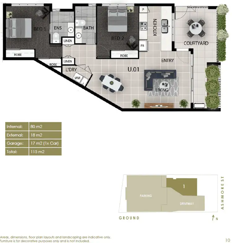 Floorplan of Homely apartment listing, 1/23 Ashmore Street, Everton Park QLD 4053