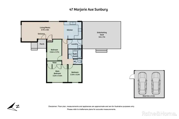Floorplan of Homely house listing, 47 Marjorie Avenue, Sunbury VIC 3429