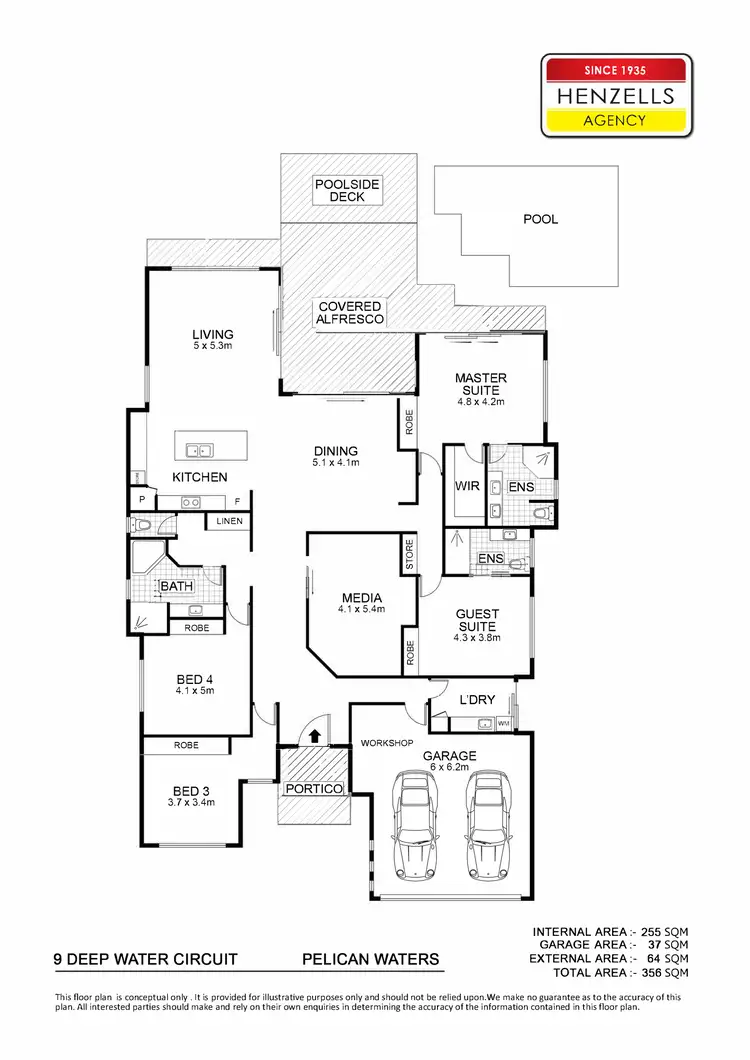 Floorplan of Homely house listing, 9 Deep Water Circuit, Pelican Waters QLD 4551