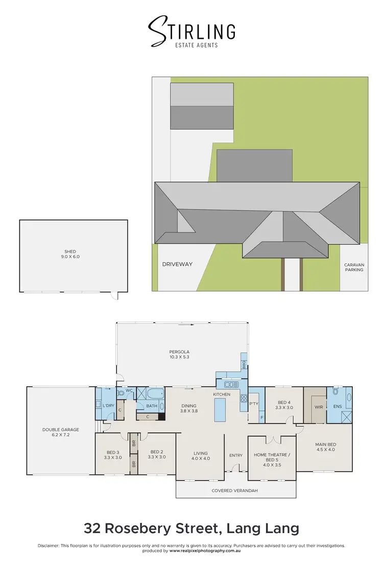 Floorplan of Homely house listing, 32 Rosebery Street, Lang Lang VIC 3984