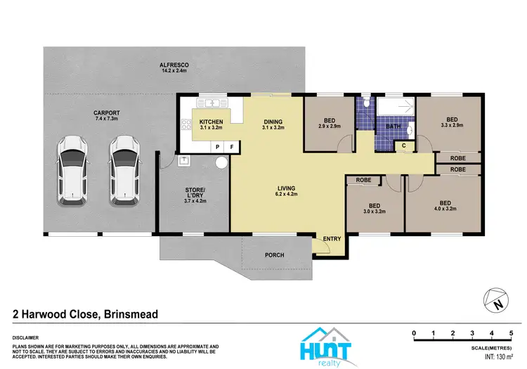 Floorplan of Homely house listing, 2 Harwood Close, Brinsmead QLD 4870