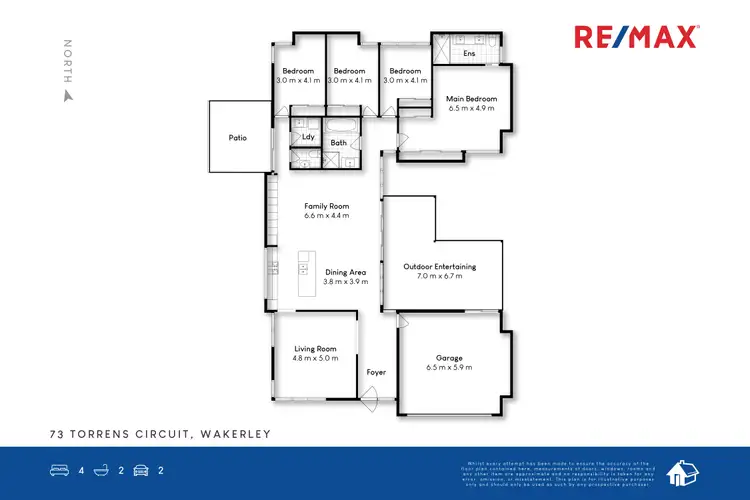Floorplan of Homely house listing, 73 Torrens Crescent, Wakerley QLD 4154