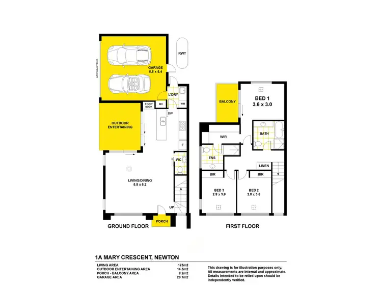 Floorplan of Homely house listing, 1A Mary Crescent, Newton SA 5074