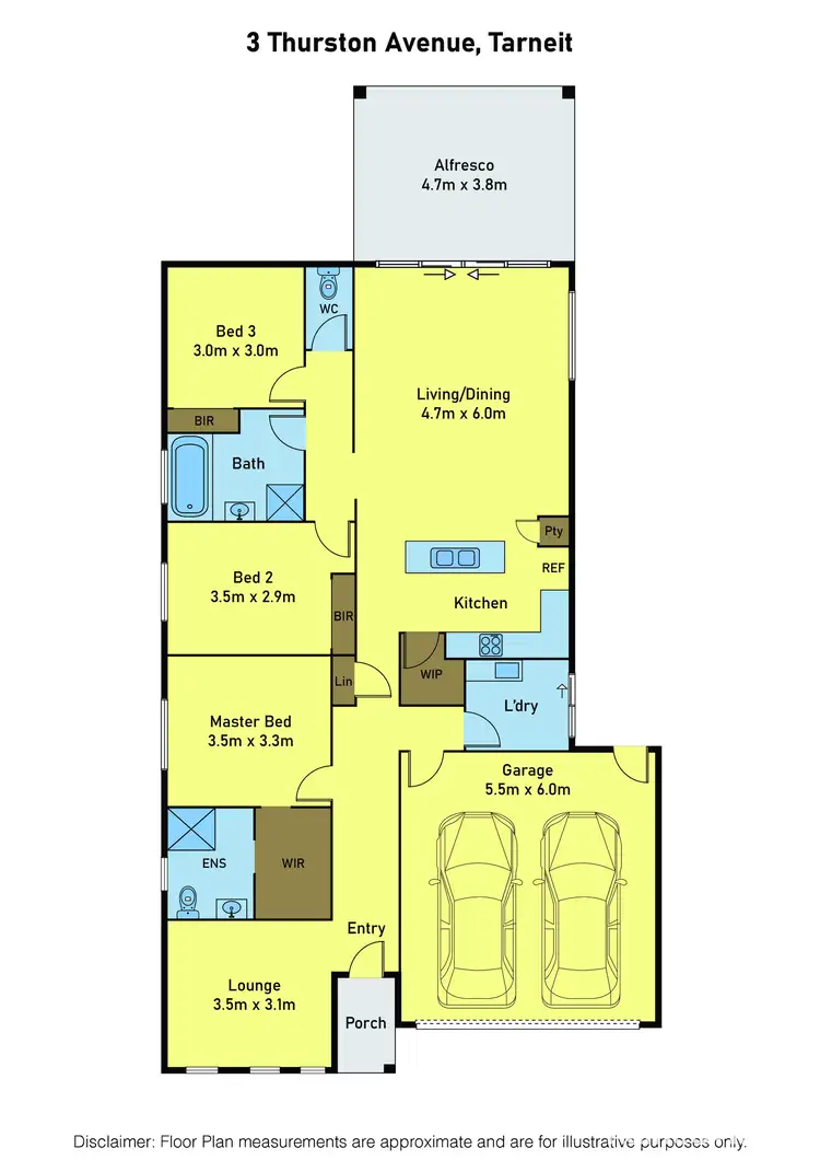 Floorplan of Homely house listing, 3 Thurston Avenue, Tarneit VIC 3029
