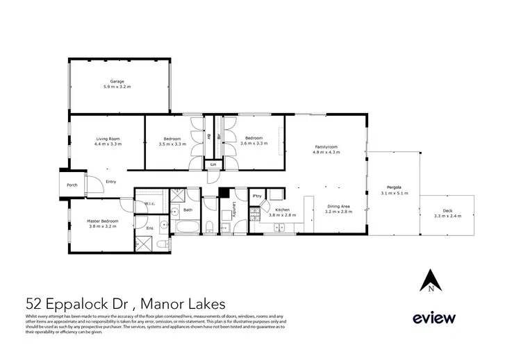 Floorplan of Homely house listing, 52 Eppalock Drive, Manor Lakes VIC 3024