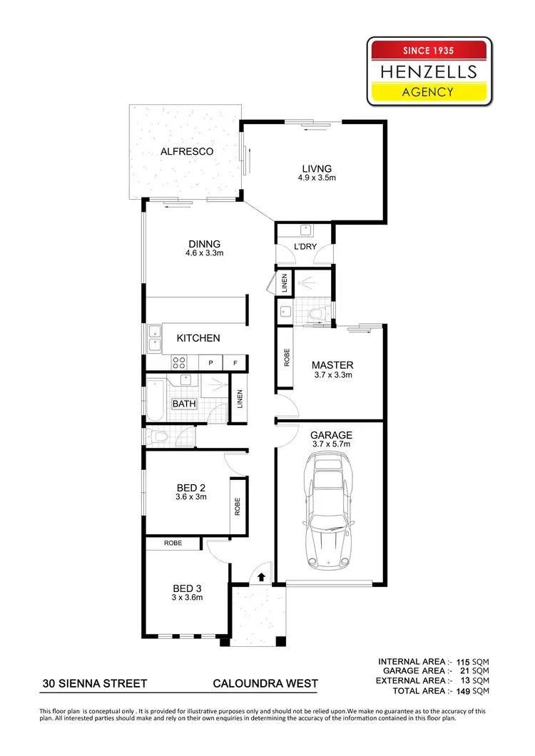 Floorplan of Homely house listing, 30 Sienna Street, Caloundra West QLD 4551