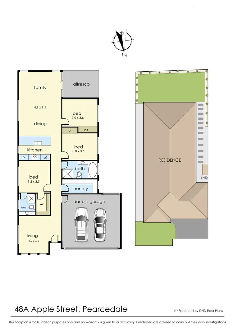 Floorplan of Homely house listing, 48A Apple Street, Pearcedale VIC 3912