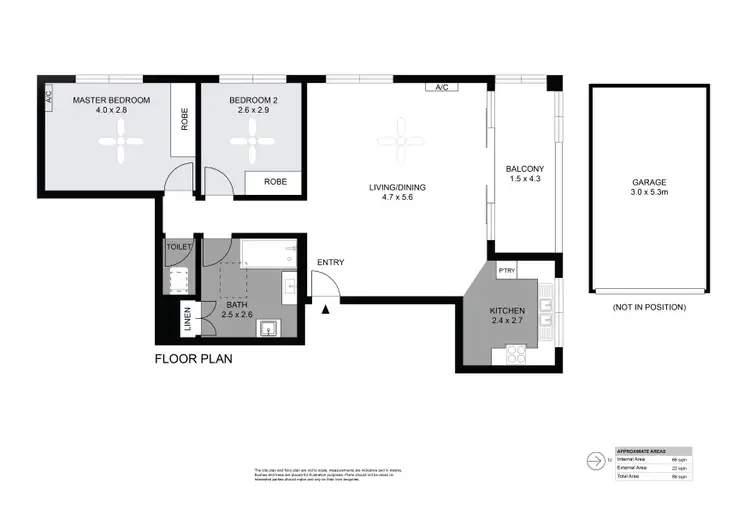 Floorplan of Homely unit listing, 2/21 Blake Street, Wooloowin QLD 4030