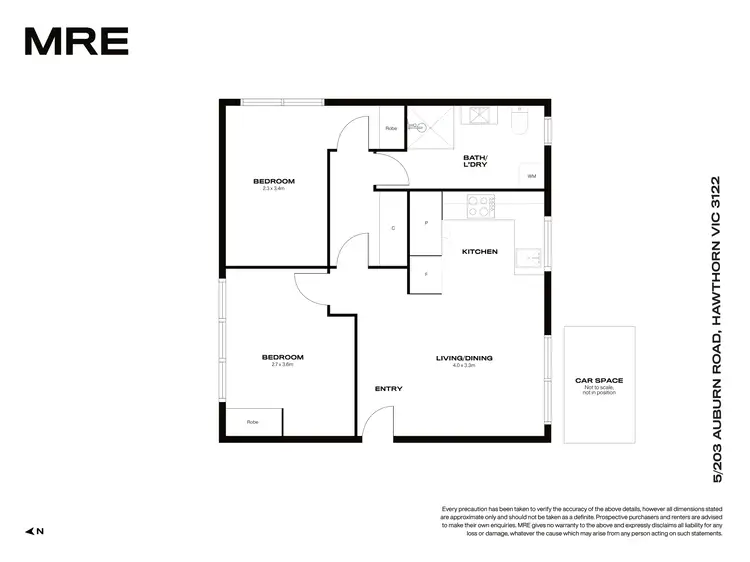 Floorplan of Homely apartment listing, 5/203 Auburn Road, Hawthorn VIC 3122