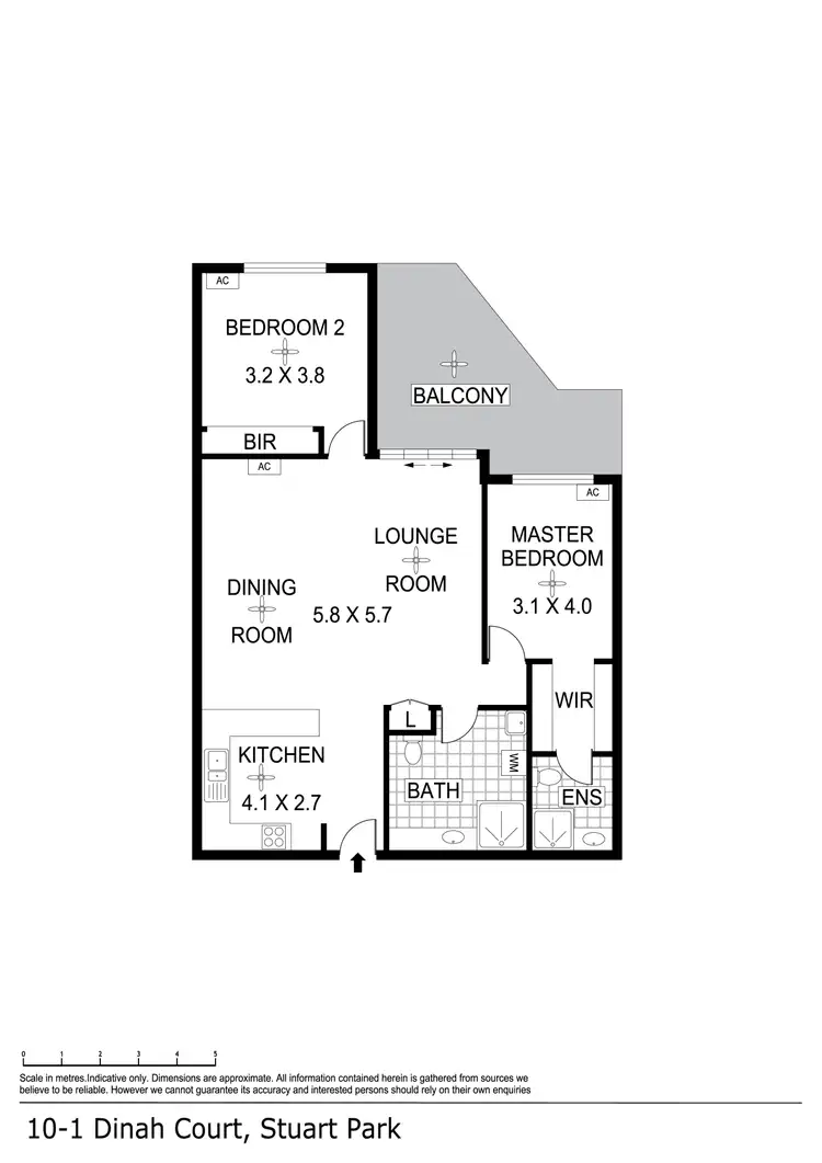 Floorplan of Homely apartment listing, 10/1 Dinah Court, Stuart Park NT 820