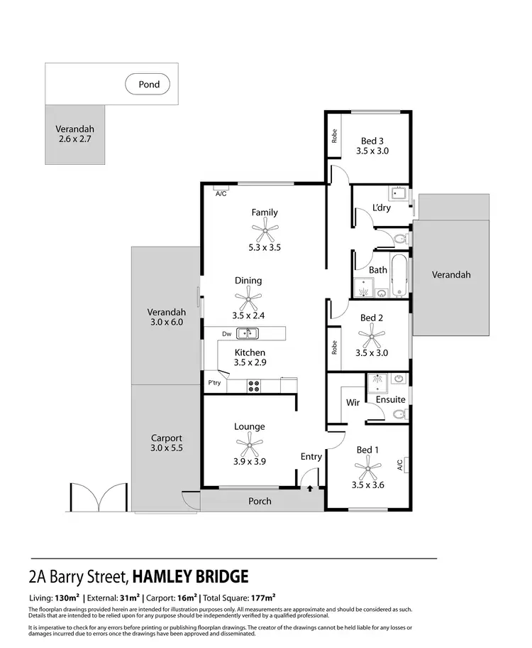Floorplan of Homely house listing, 2A Barry Street, Hamley Bridge SA 5401