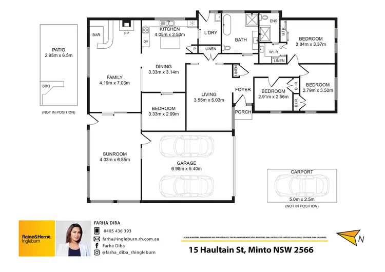Floorplan of Homely house listing, 15 Haultain Street, Minto NSW 2566