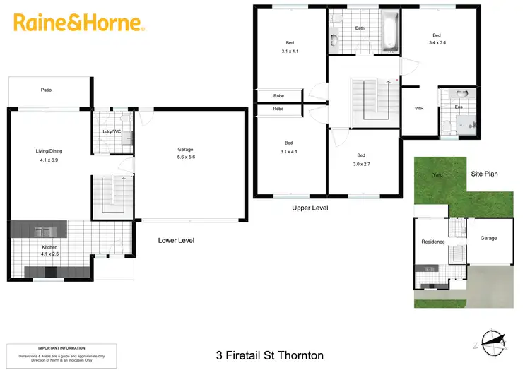 Floorplan of Homely townhouse listing, 3 Firetail Street, Thornton NSW 2322