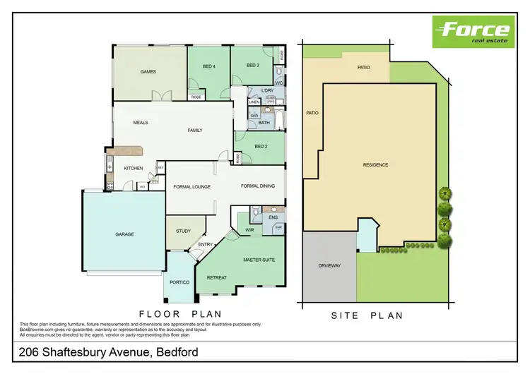 Floorplan of Homely house listing, 206 Shaftesbury Avenue, Bedford WA 6052
