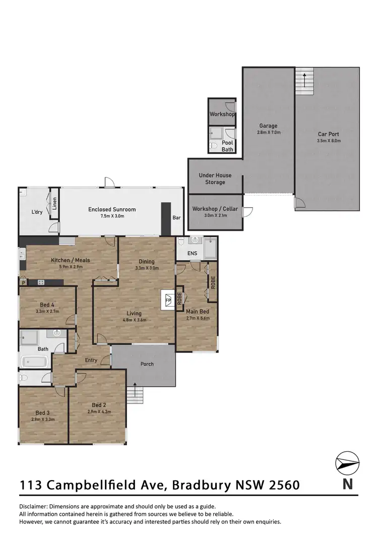 Floorplan of Homely house listing, 113 Campbellfield Avenue, Bradbury NSW 2560