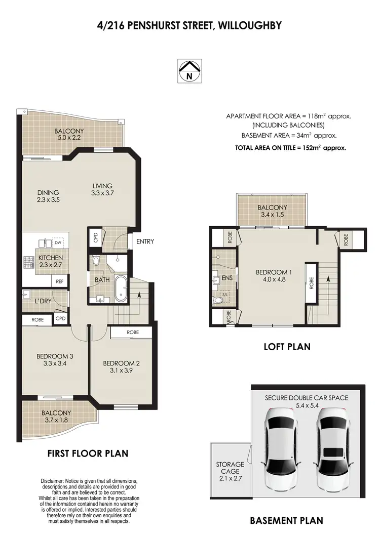 Floorplan of Homely apartment listing, 4/216 Penshurst Street, Willoughby NSW 2068