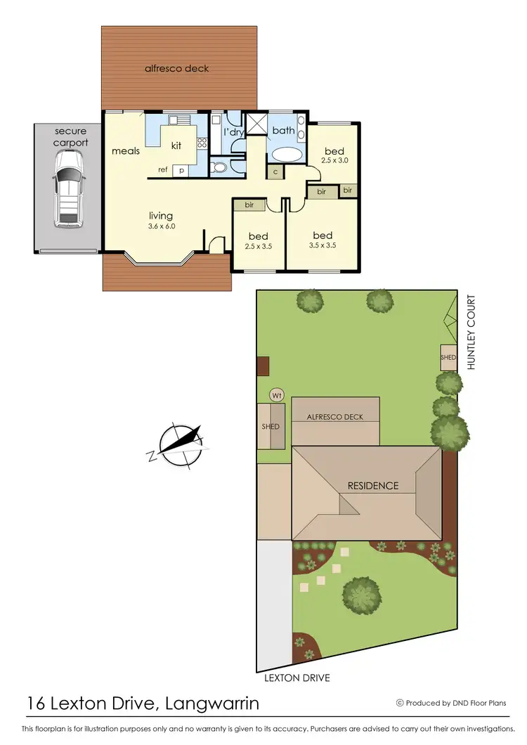 Floorplan of Homely house listing, 16 Lexton Drive, Langwarrin VIC 3910