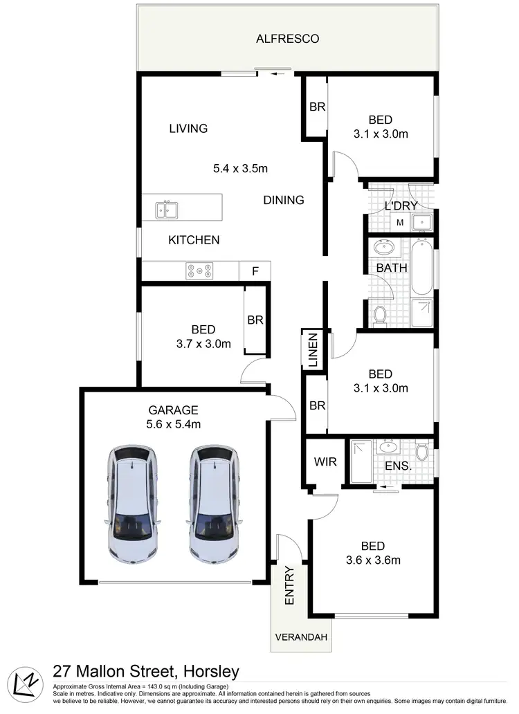 Floorplan of Homely house listing, 27 Mallon Avenue, Horsley NSW 2530
