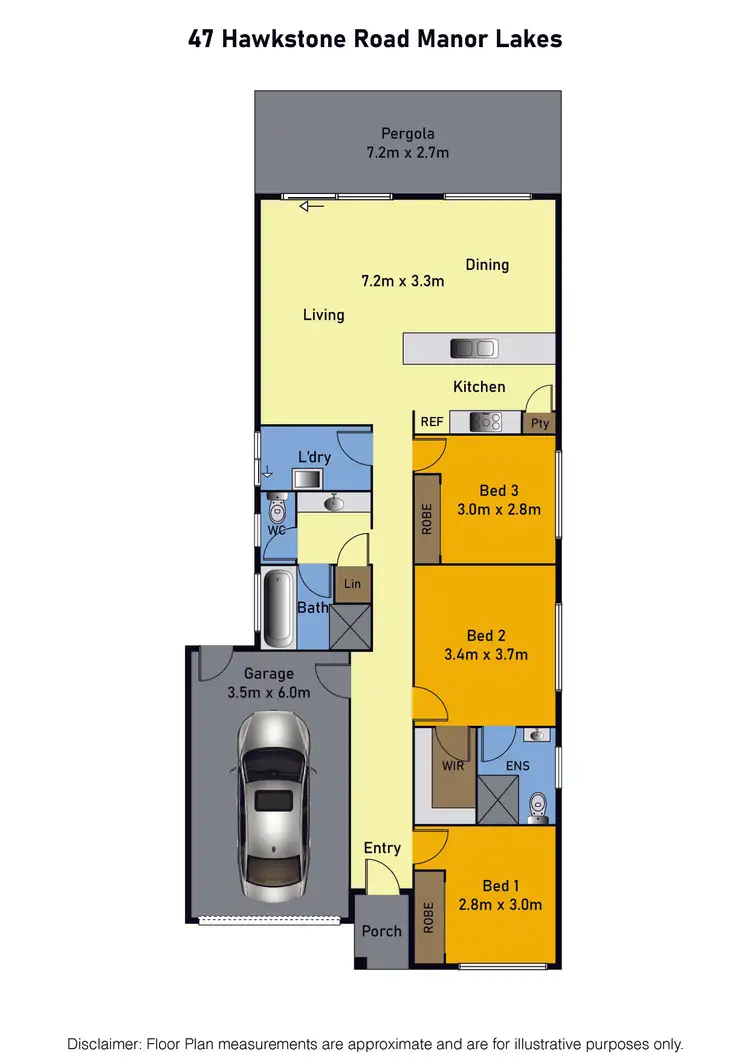 Floorplan of Homely house listing, 47 Hawkstone Road, Manor Lakes VIC 3024