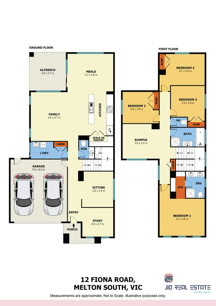 Floorplan of Homely house listing, 12 Fiona Road, Cobblebank VIC 3338
