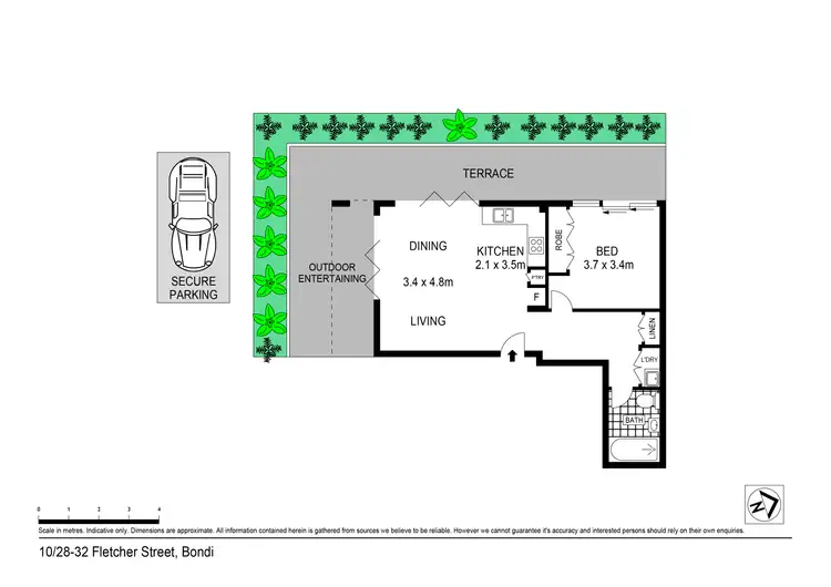 Floorplan of Homely apartment listing, 10/28-30 Fletcher Street, Bondi NSW 2026