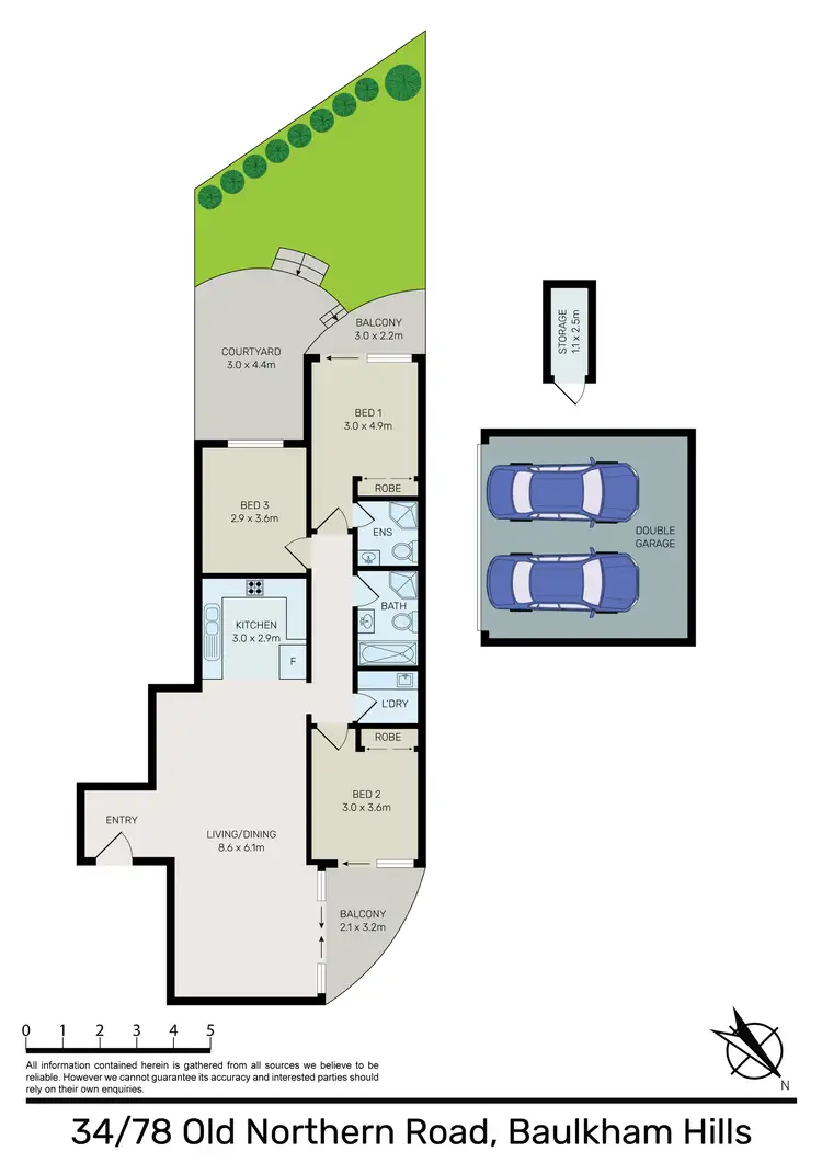 Floorplan of Homely apartment listing, 34/78-82 Old Northern Road (32-38 Dobson Crescent), Baulkham Hills NSW 2153
