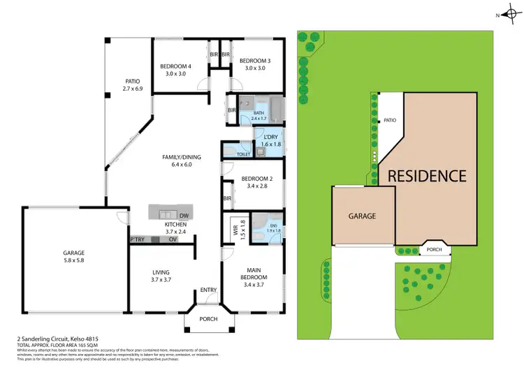 Floorplan of Homely house listing, 2 Sanderling Circuit, Kelso QLD 4815