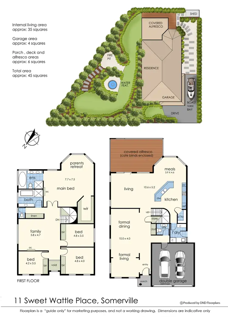 Floorplan of Homely house listing, 11 Sweet Wattle Place, Somerville VIC 3912