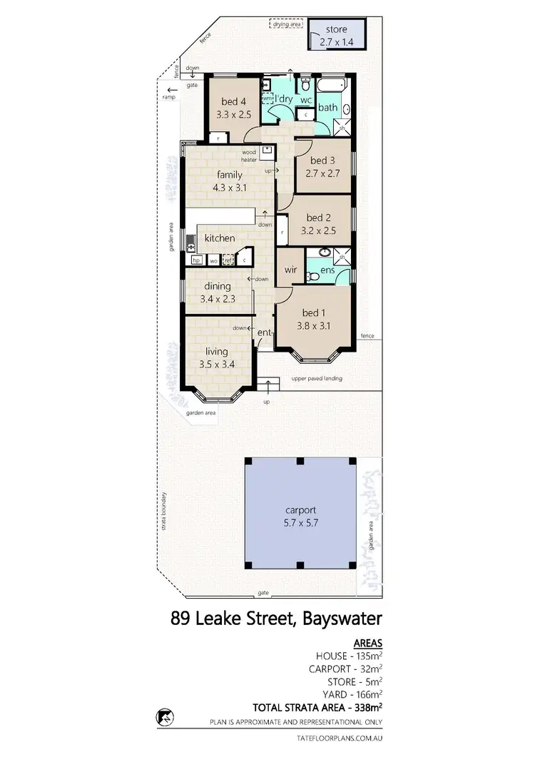 Floorplan of Homely house listing, 89 Leake Street, Bayswater WA 6053