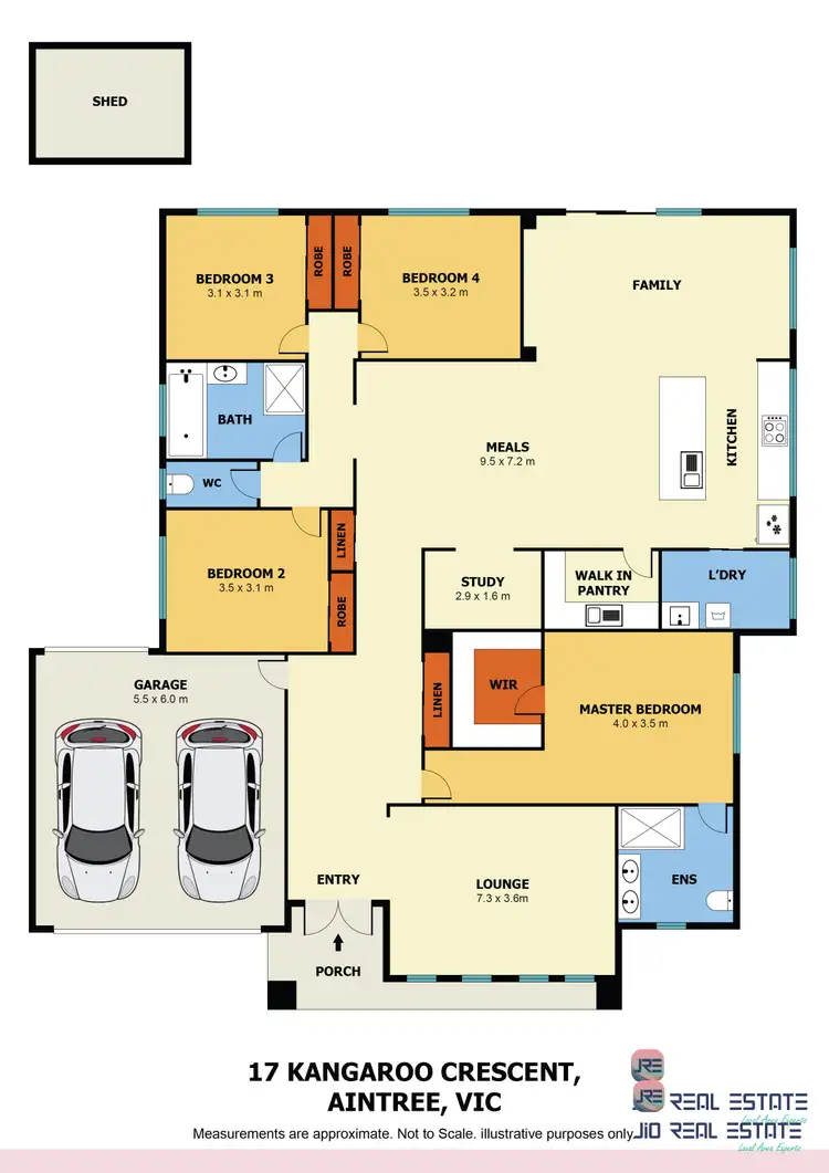 Floorplan of Homely house listing, 17 Kangaroo Crescent, Aintree VIC 3336