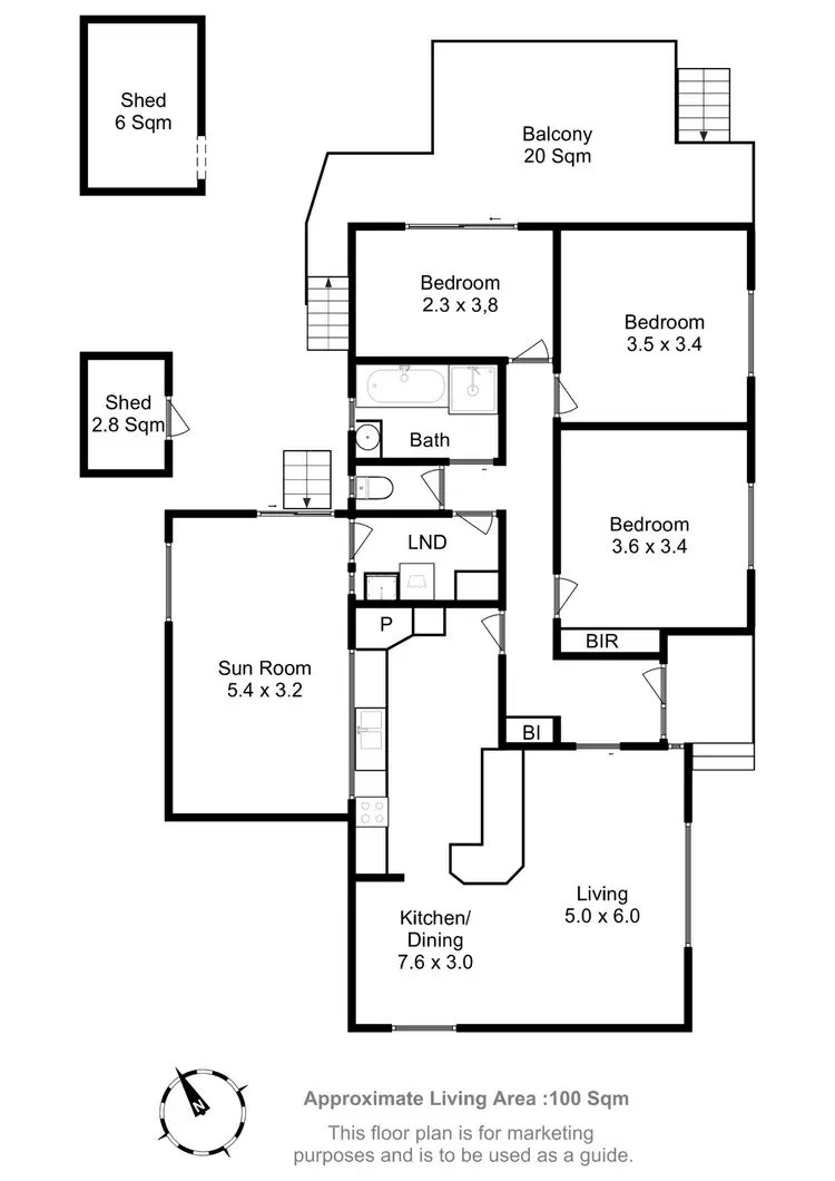 Floorplan of Homely house listing, 12 Hilton Road, Claremont TAS 7011