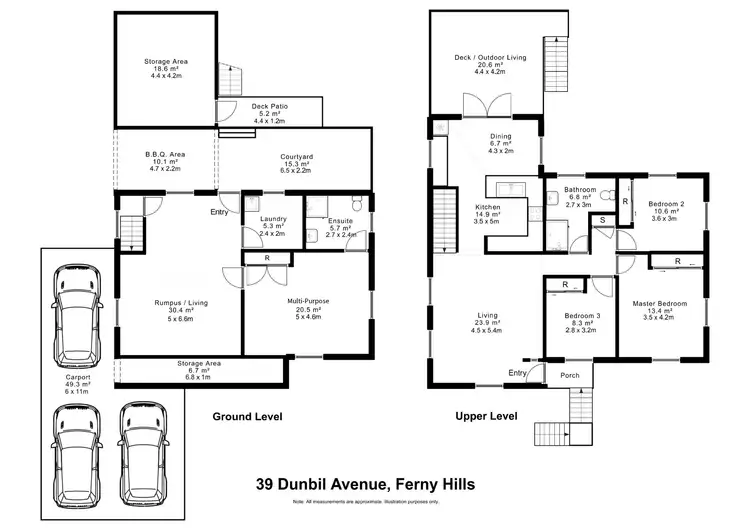 Floorplan of Homely house listing, 39 Dunbil Avenue, Ferny Hills QLD 4055