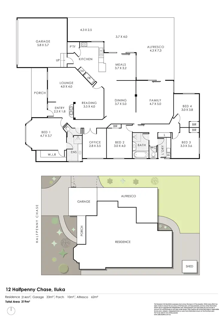 Floorplan of Homely house listing, 12 Halfpenny Chase, Iluka WA 6028