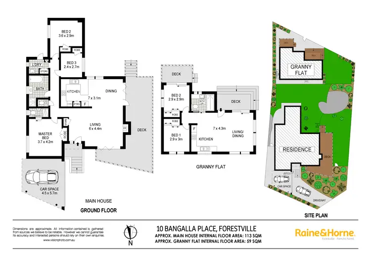 Floorplan of Homely house listing, 10 Bangalla Place, Forestville NSW 2087